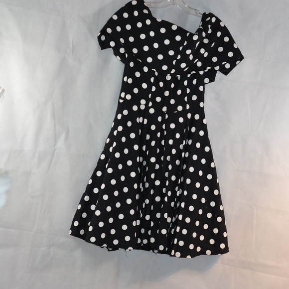 Polka Dot Dress 50's Style SZ 9/10 Le Chateau - Picture 7 of 8